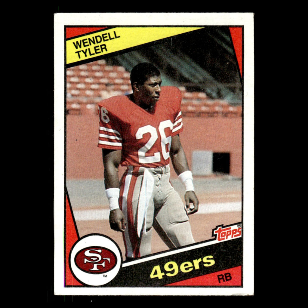Wendell Tyler #361 1984 Topps San Francisco 49ers Football Card NFL EX