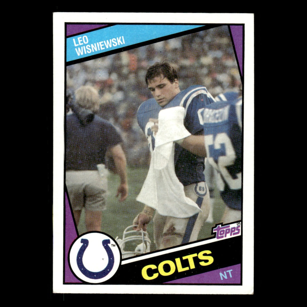 Leo Wisniewski #20 1984 Topps Indianapolis Colts Football Card NFL EX