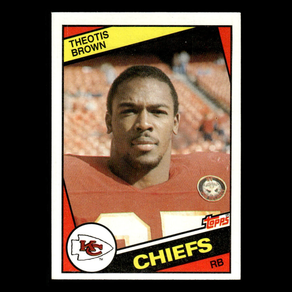 Theotis Brown #86 1984 Topps Kansas City Chiefs Football Card NFL EX