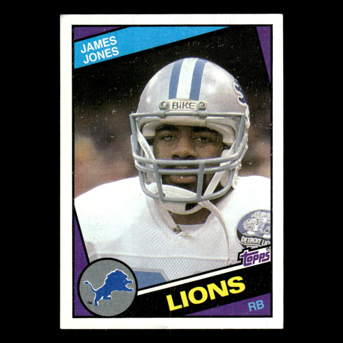 James Jones #256 1984 Topps Detroit Lions Football Card NFL EX