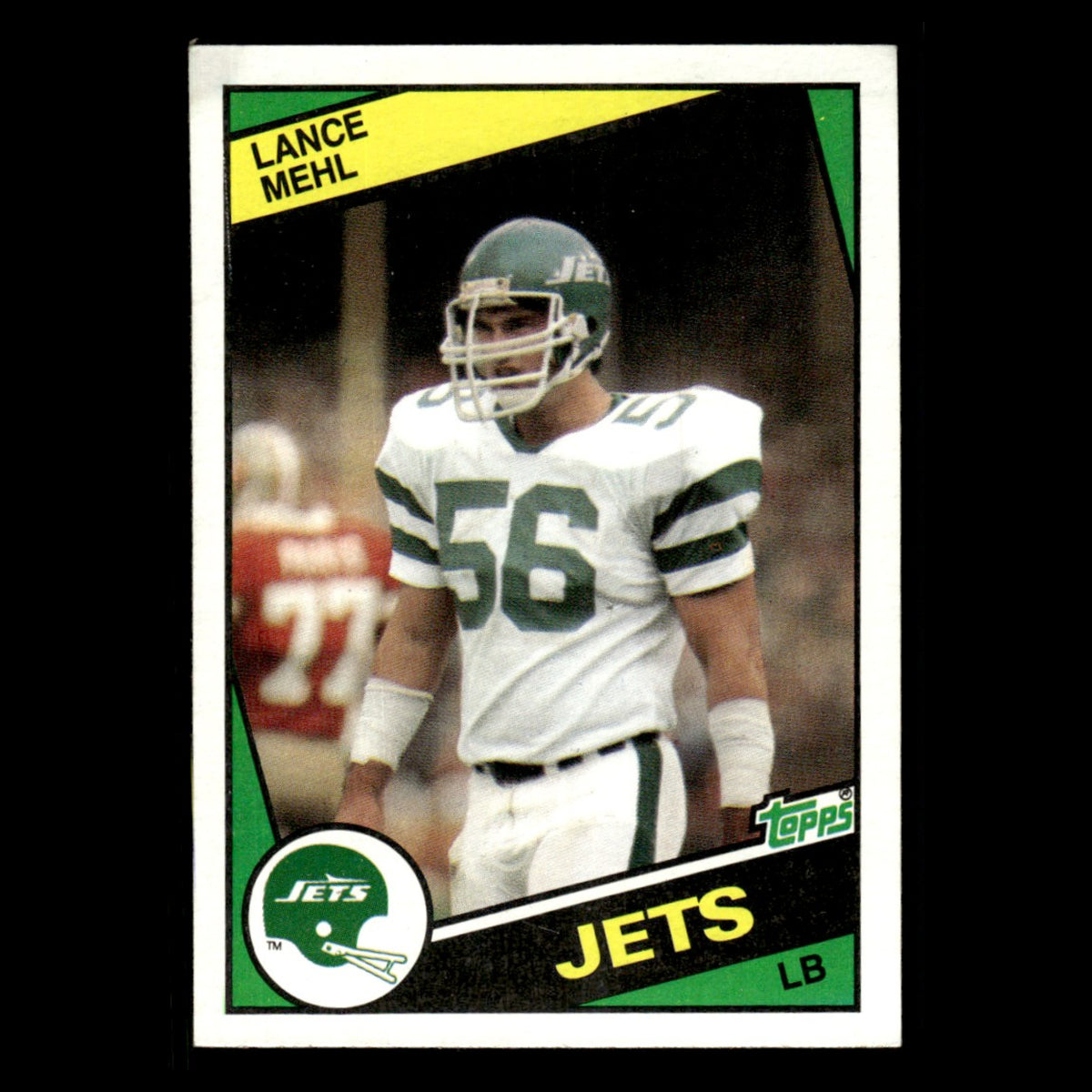 Lance Mehl #153 1984 Topps New York Jets Football Card NFL EX