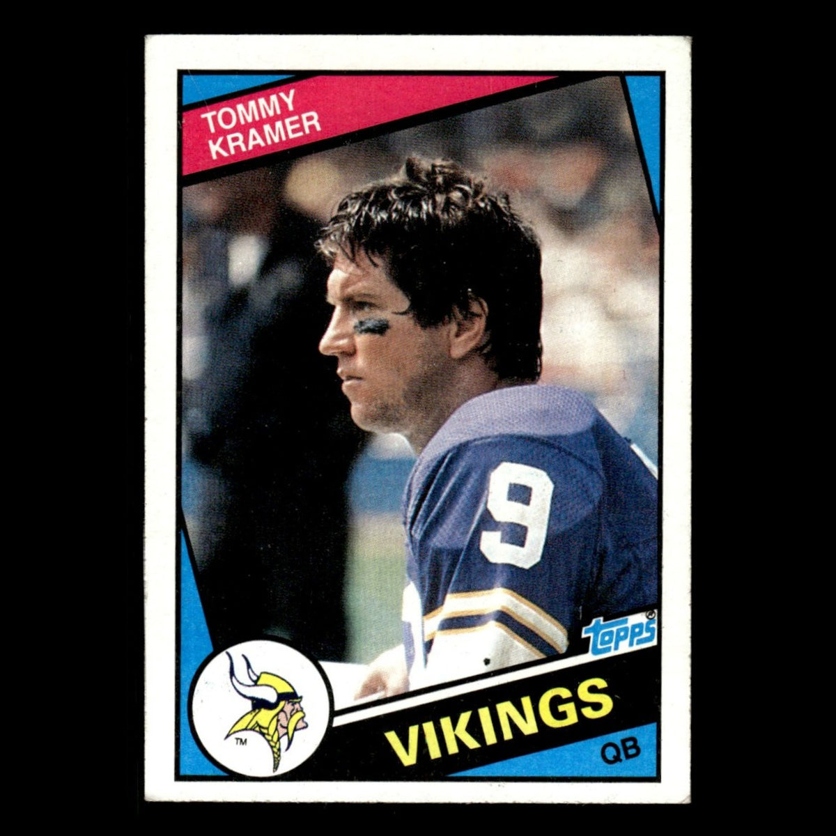 Tommy Kramer #293 1984 Topps Minnesota Vikings Football Card NFL EX