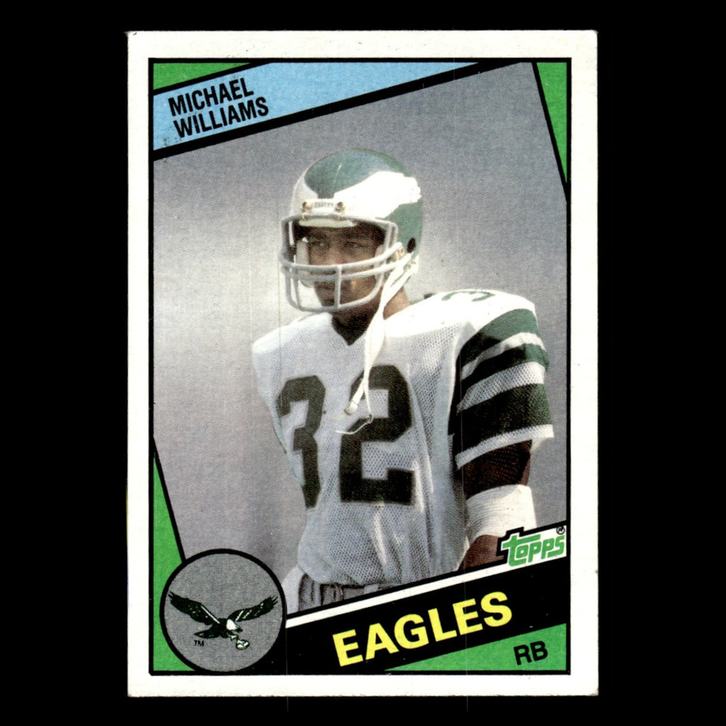 Michael Williams #336 1984 Topps Philadelphia Eagles Football Card NFL EX