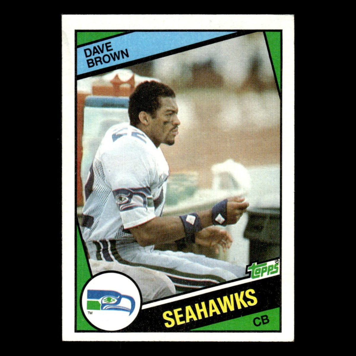 Dave Brown #190 1984 Topps Seattle Seahawks Football Card NFL EX