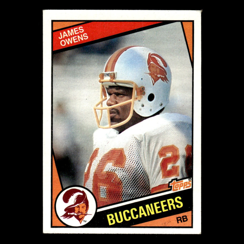 James Owens #369 1984 Topps Tampa Bay Buccaneers Football Card NFL EX