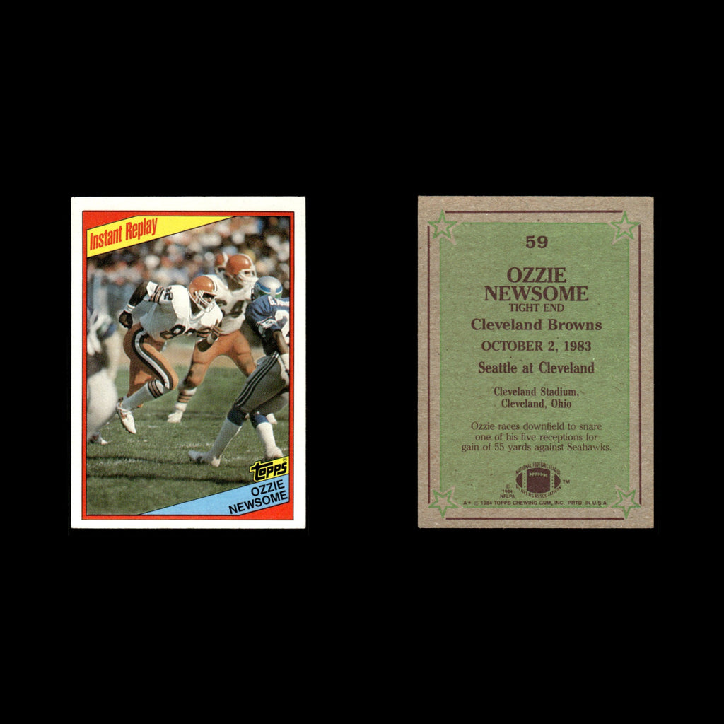 Ozzie Newsome #59 1984 Topps Cleveland Browns Football Card NFL EX