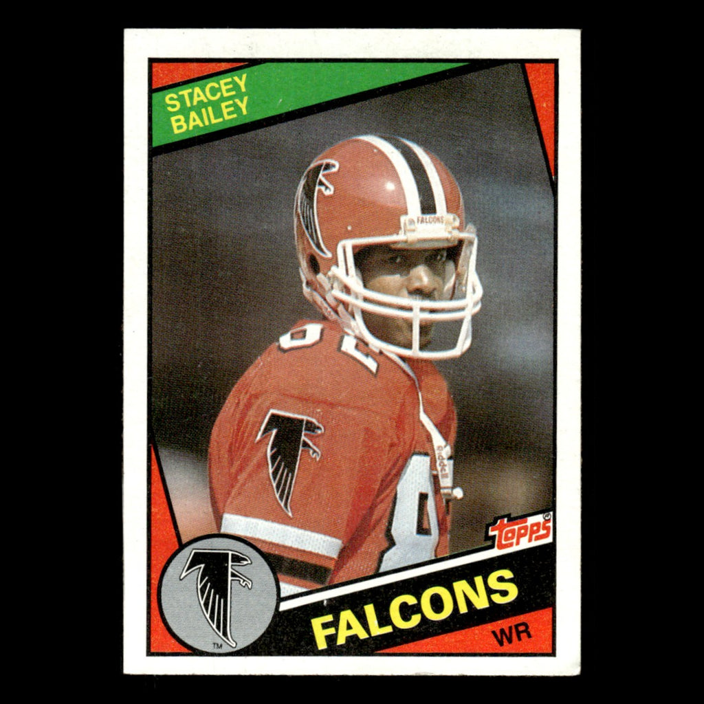 Stacey Bailey #211 1984 Topps Atlanta Falcons Football Card NFL EX