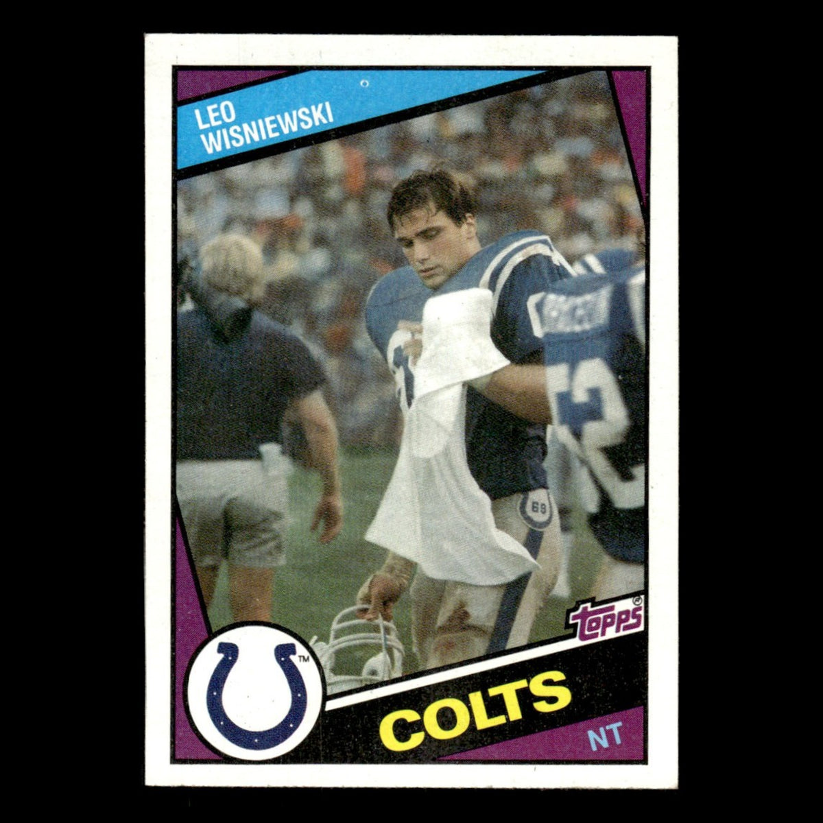 Leo Wisniewski #20 1984 Topps Indianapolis Colts Football Card NFL EX