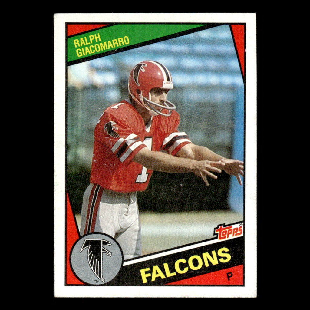 Ralph Giacomarro #214 1984 Topps Atlanta Falcons Football Card NFL EX