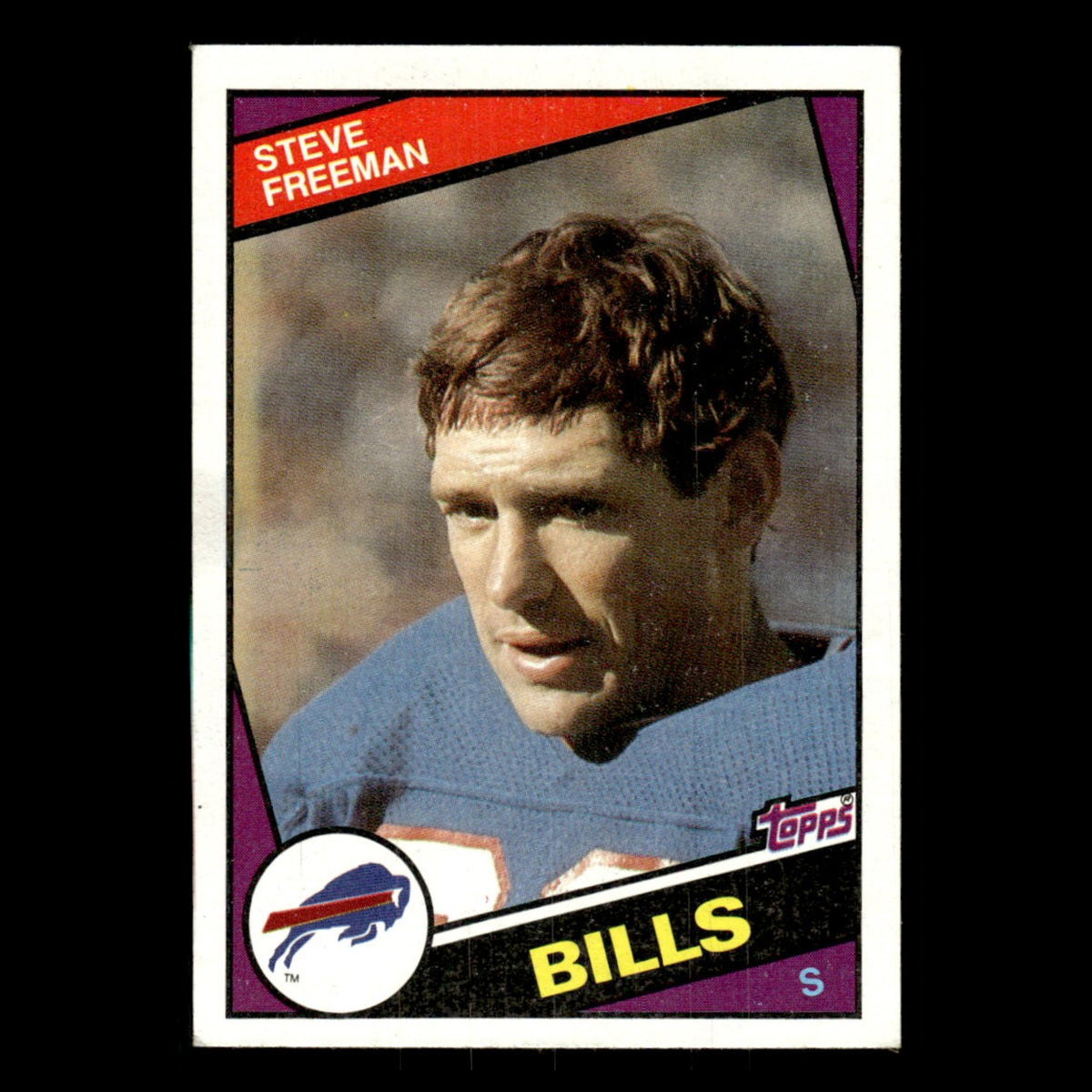 Steve Freeman #25 1984 Topps Buffalo Bills Football Card NFL EX