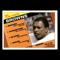 Mike Pruitt Browns Teams Leaders #47 1984 Topps Cleveland Browns Football Card