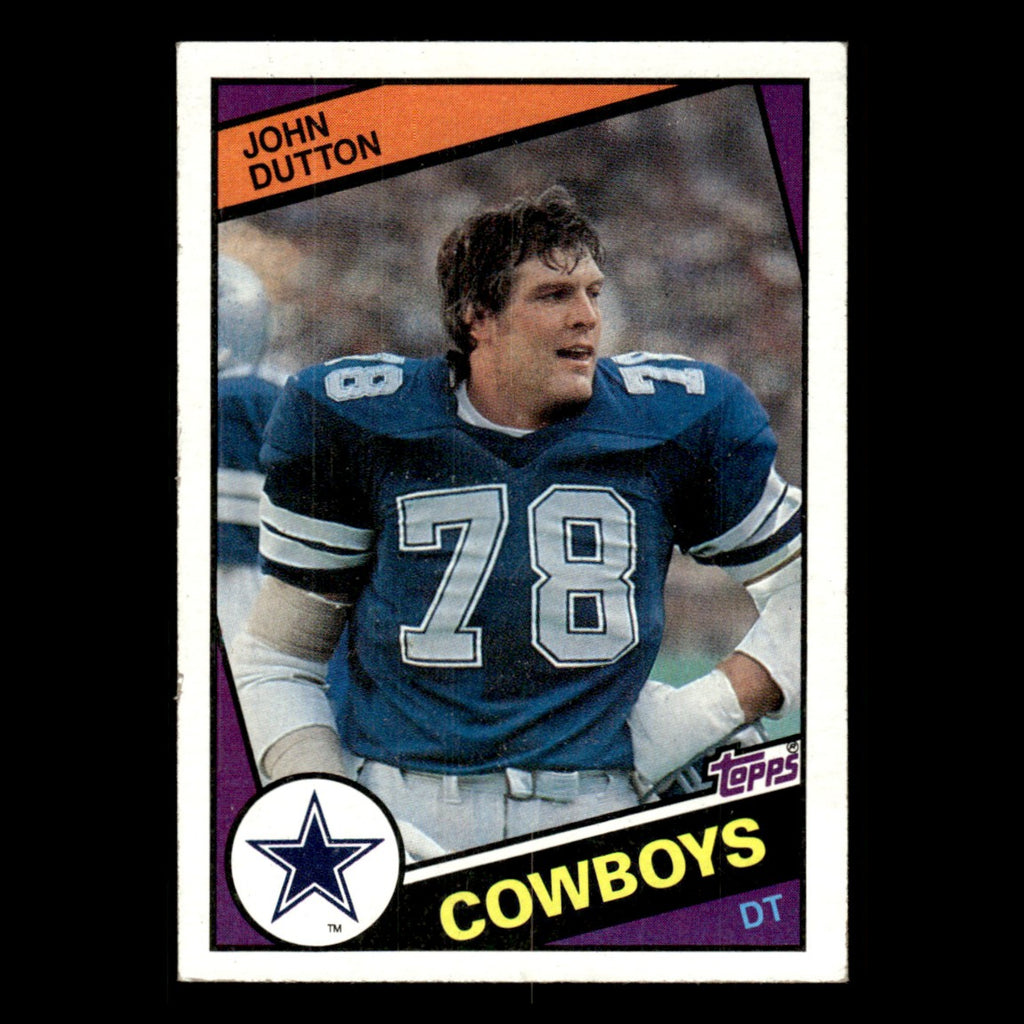 John Dutton #240 1984 Topps Dallas Cowboys Football Card NFL EX