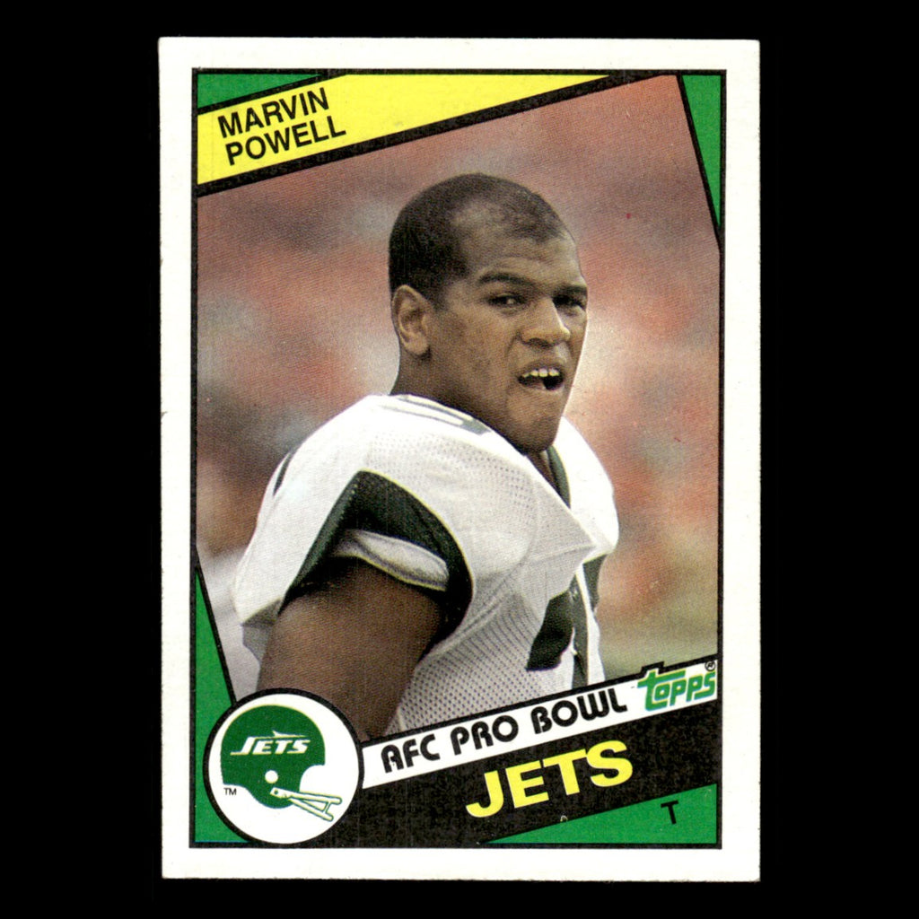 Marvin Powell #154 1984 Topps New York Jets Football Card NFL EX
