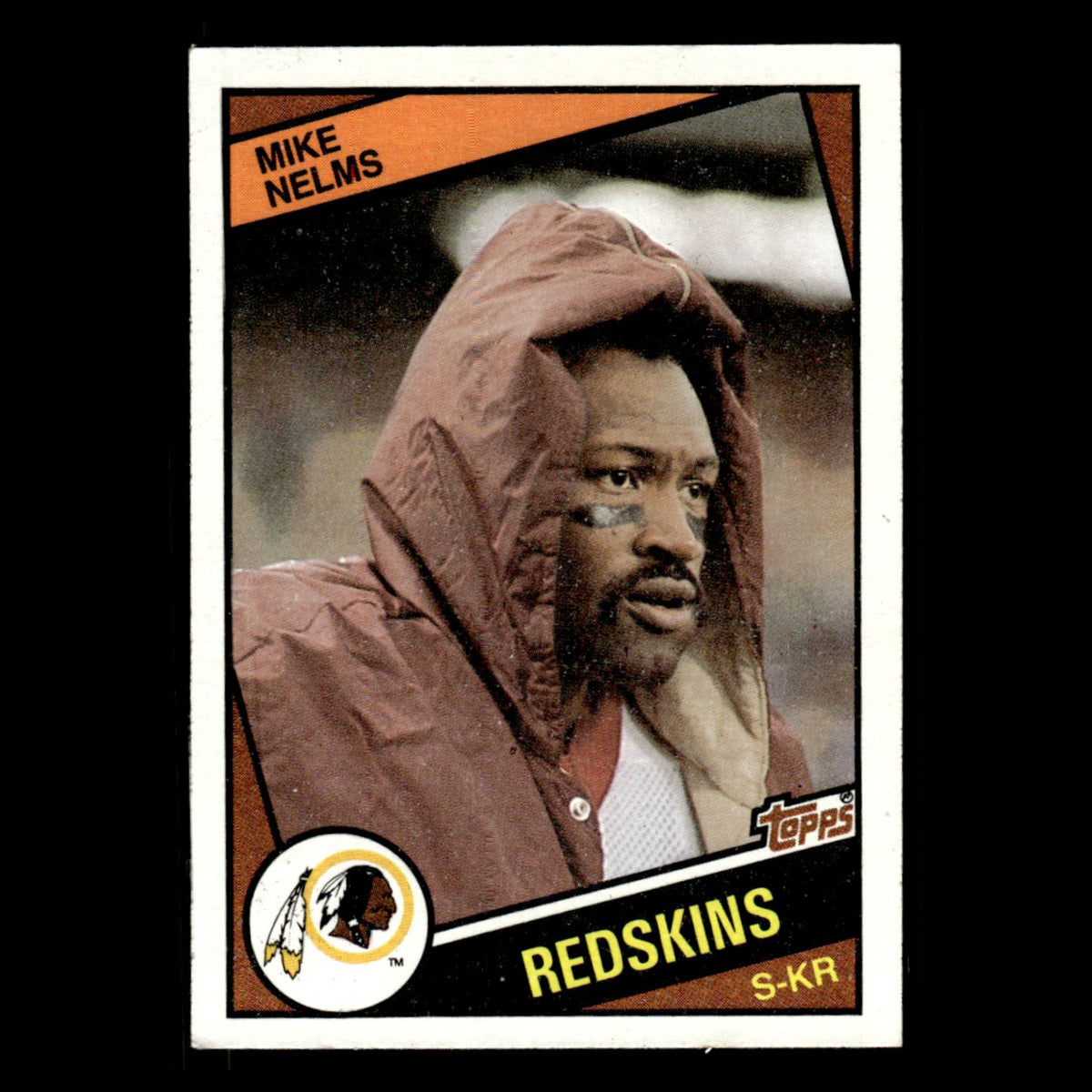 Mike Nelms #387 1984 Topps Washington Redskins Football Card NFL EX