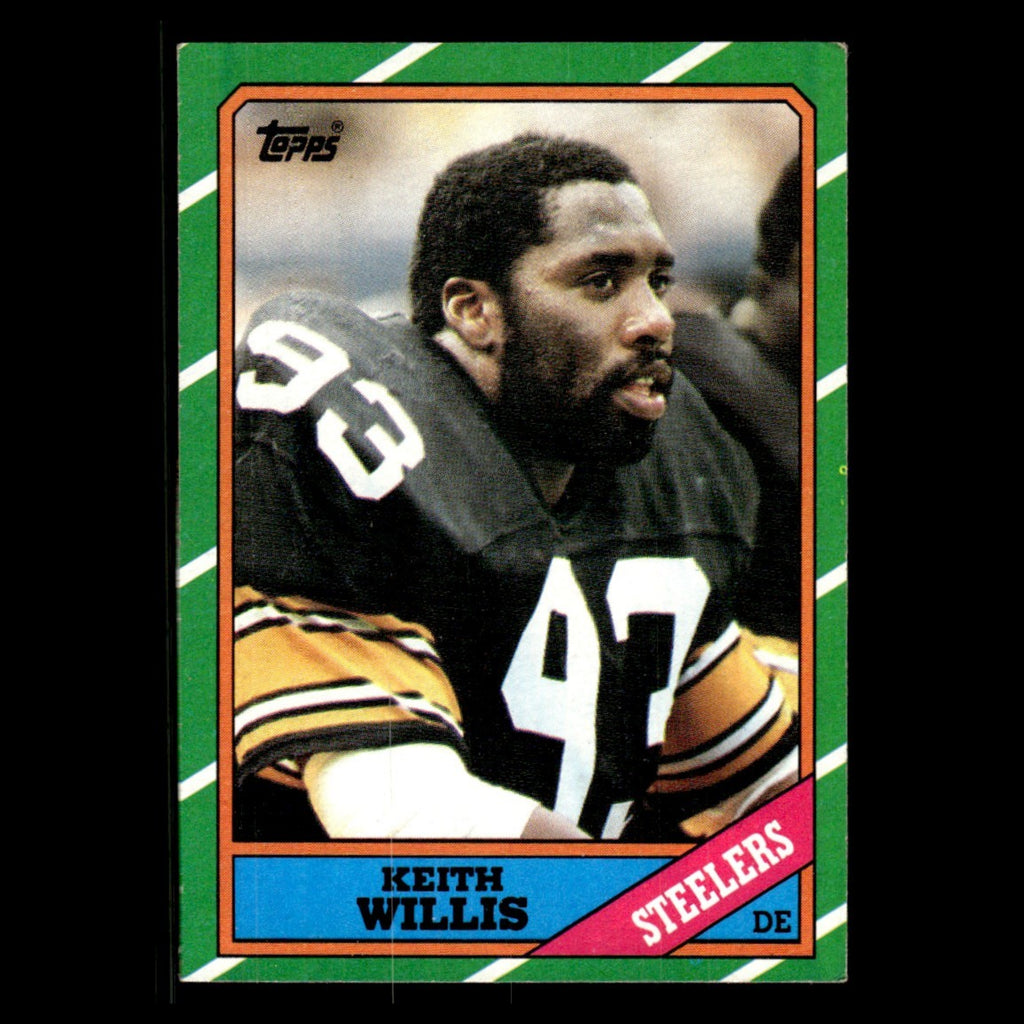 Keith Willis #288 1986 Topps Pittsburgh Steelers Football Card NFL EX