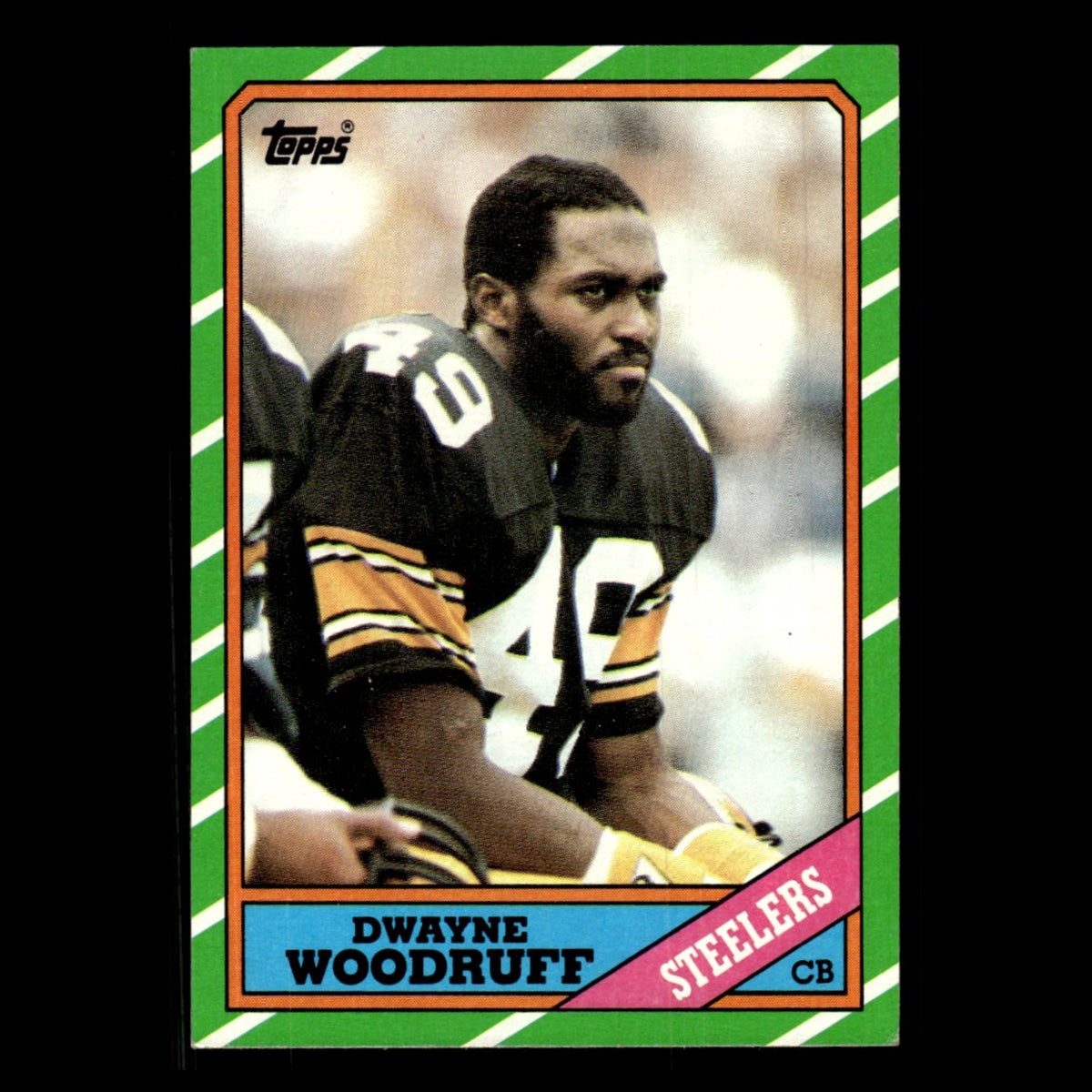 Dwayne Woodruff #290 1986 Topps Pittsburgh Steelers Football Card NFL EX
