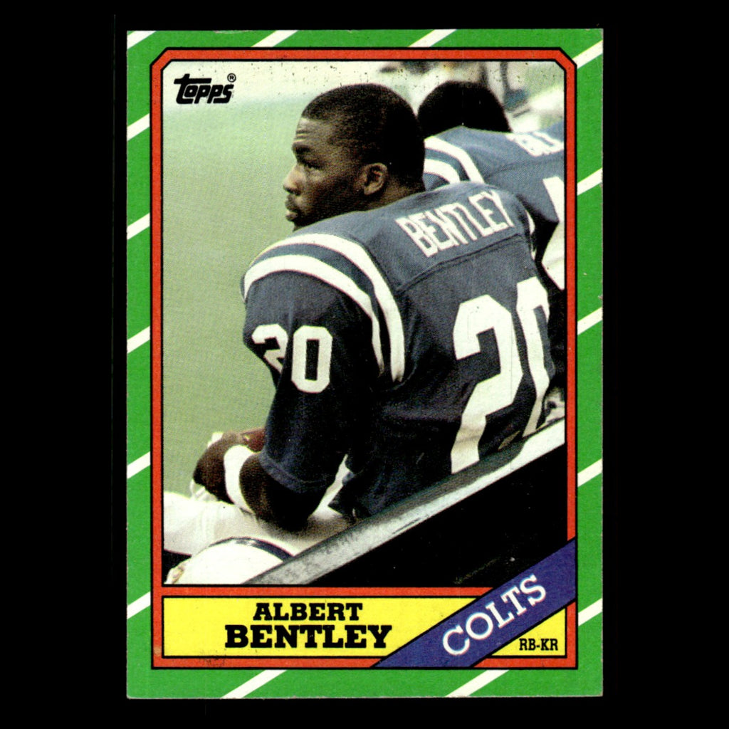 Albert Bentley #317 1986 Topps Indianapolis Colts Football Card NFL EX