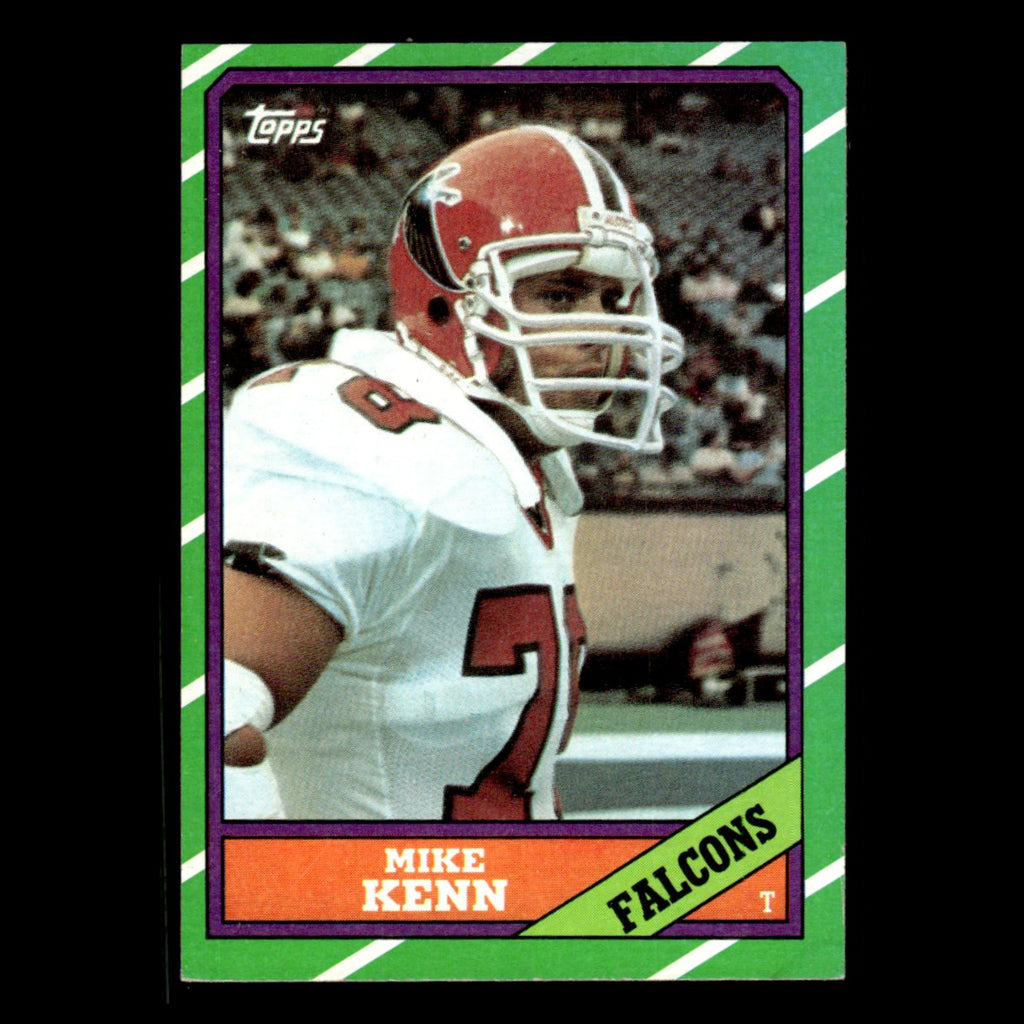Mike Kenn #366 1986 Topps Atlanta Falcons Football Card NFL EX