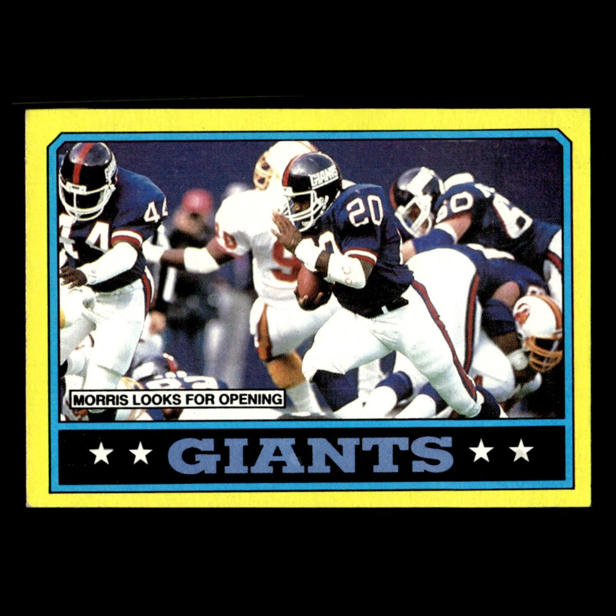 Joe Morris #137 1986 Topps New York Giants Football Card NFL EX