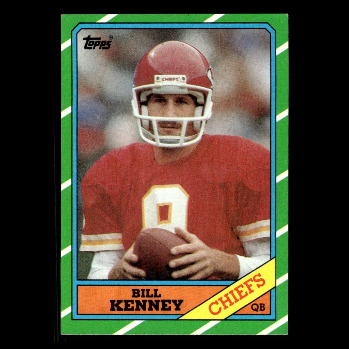Bill Kenney #304 1986 Topps Kansas City Chiefs Football Card NFL EX