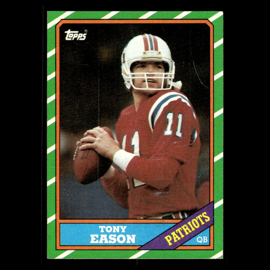 Tony Eason #30 1986 Topps New England Patriots Football Card NFL EX