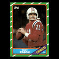Tony Eason #30 1986 Topps New England Patriots Football Card NFL EX