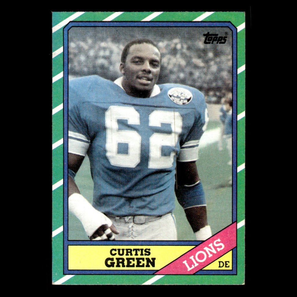 Curtis Green #250 1986 Topps Detroit Lions Football Card NFL EX