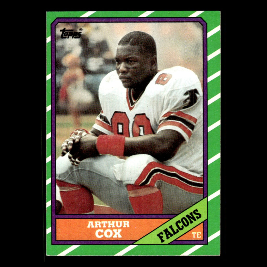 Arthur Cox #365 1986 Topps Atlanta Falcons Football Card NFL EX