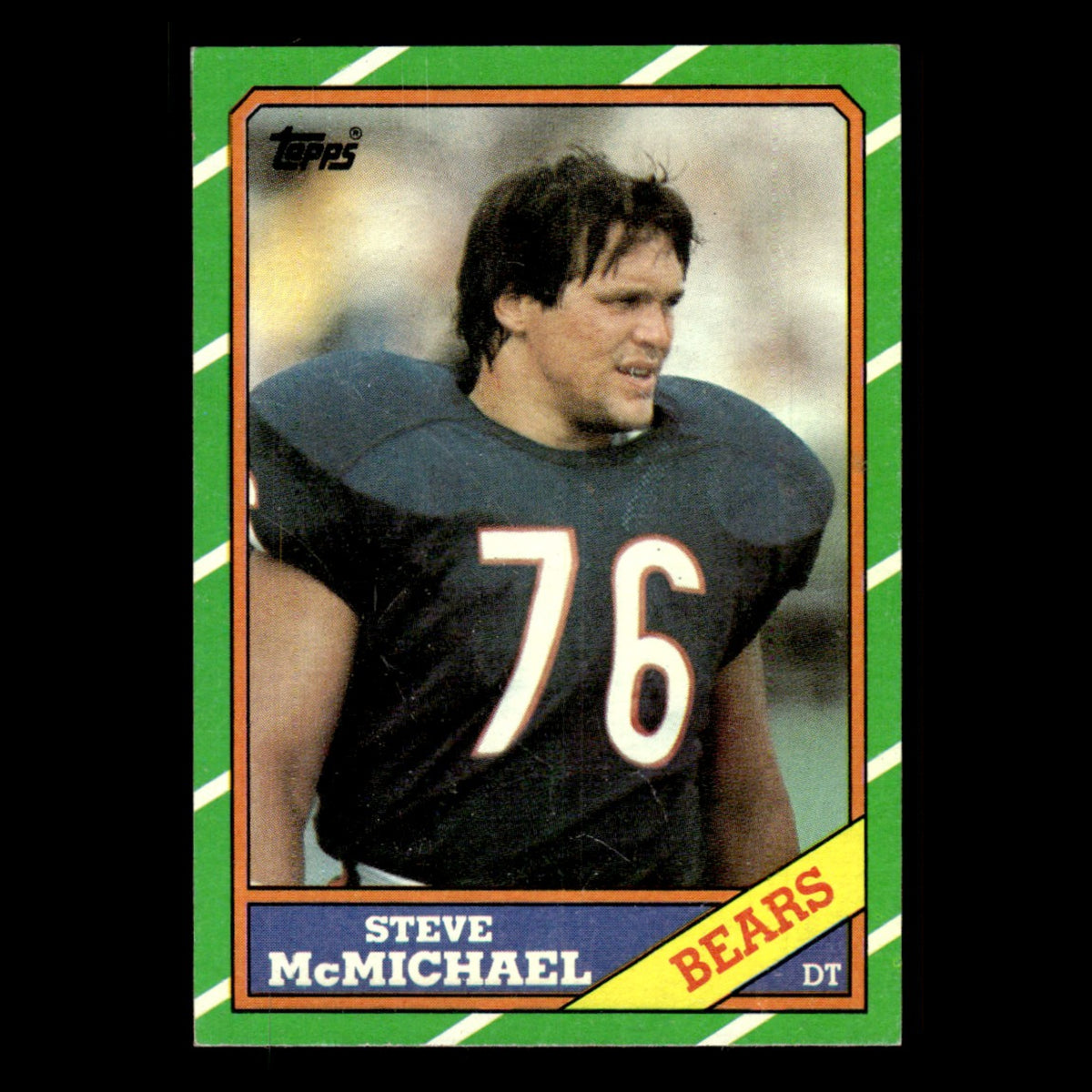 Steve McMichael #21 1986 Topps Chicago Bears Football Card NFL EX