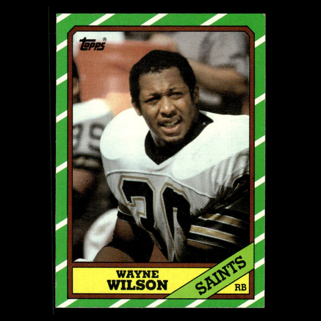 Wayne Wilson #341 1986 Topps New Orleans Saints Football Card NFL EX