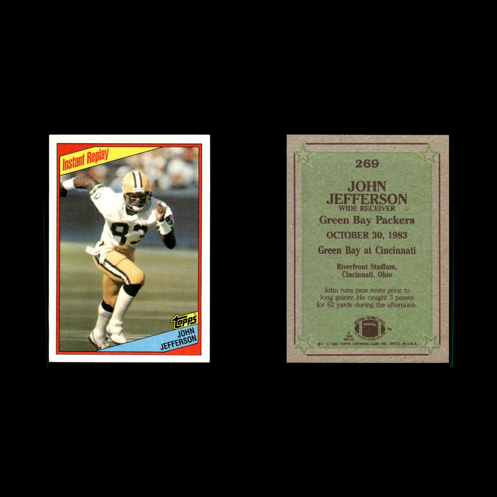 John Jefferson #269 1984 Topps Green Bay Packers Football Card NFL EX