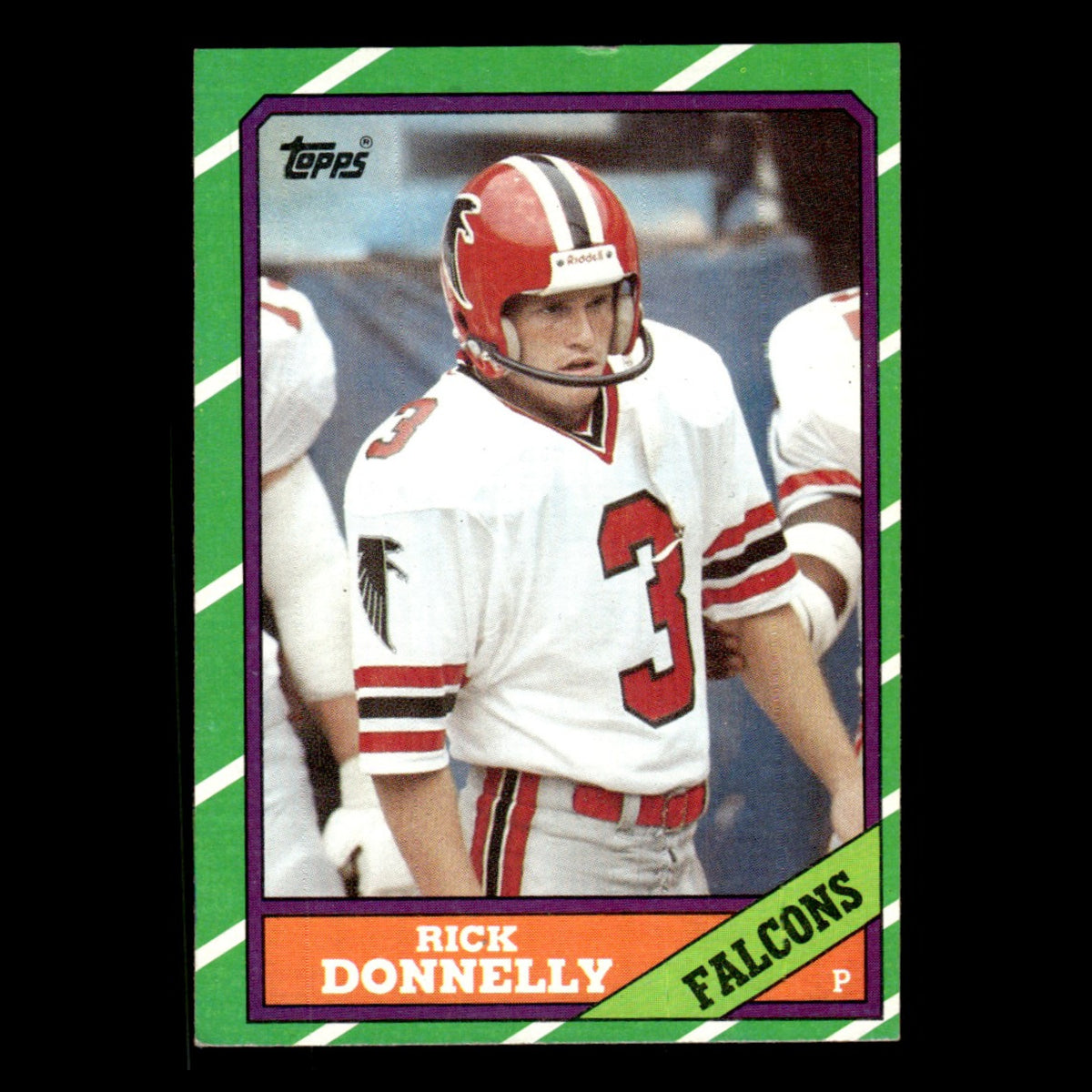 Rick Donnelly #371 1986 Topps Atlanta Falcons Football Card NFL EX