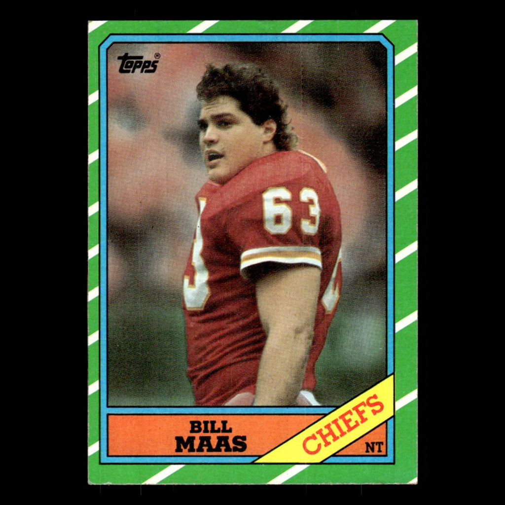 Bill Maas #310 1986 Topps Kansas City Chiefs Football Card NFL EX
