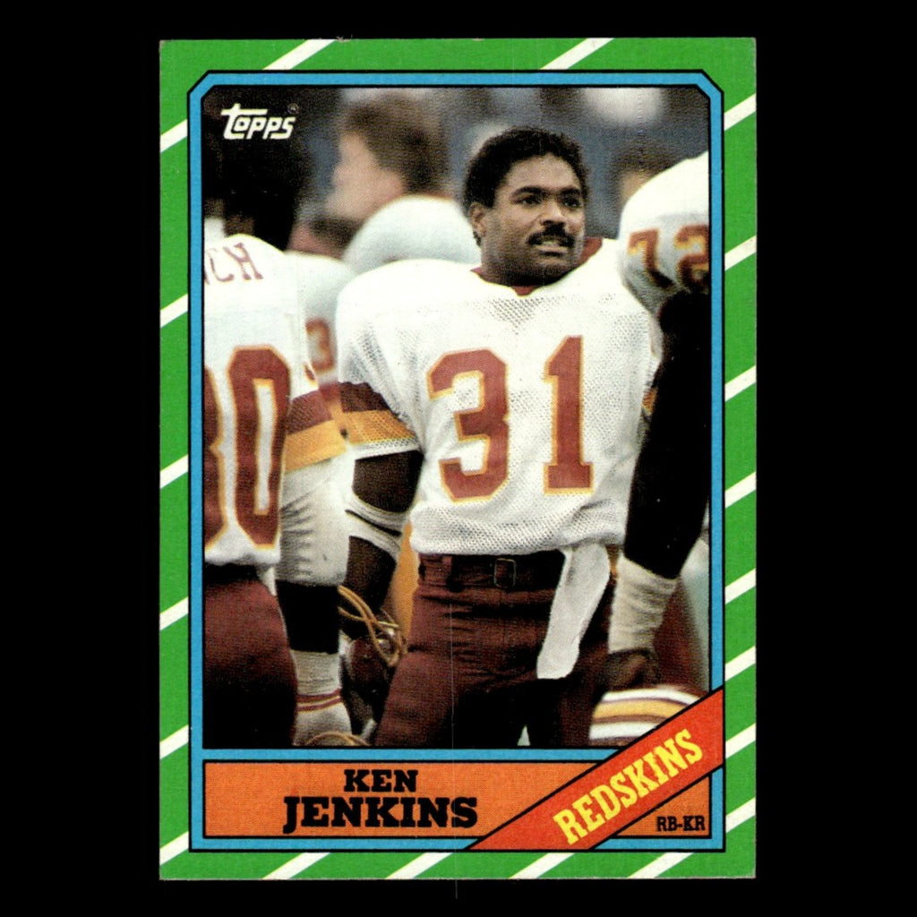 Ken Jenkins #174 1986 Topps Washington Redskins Football Card NFL EX