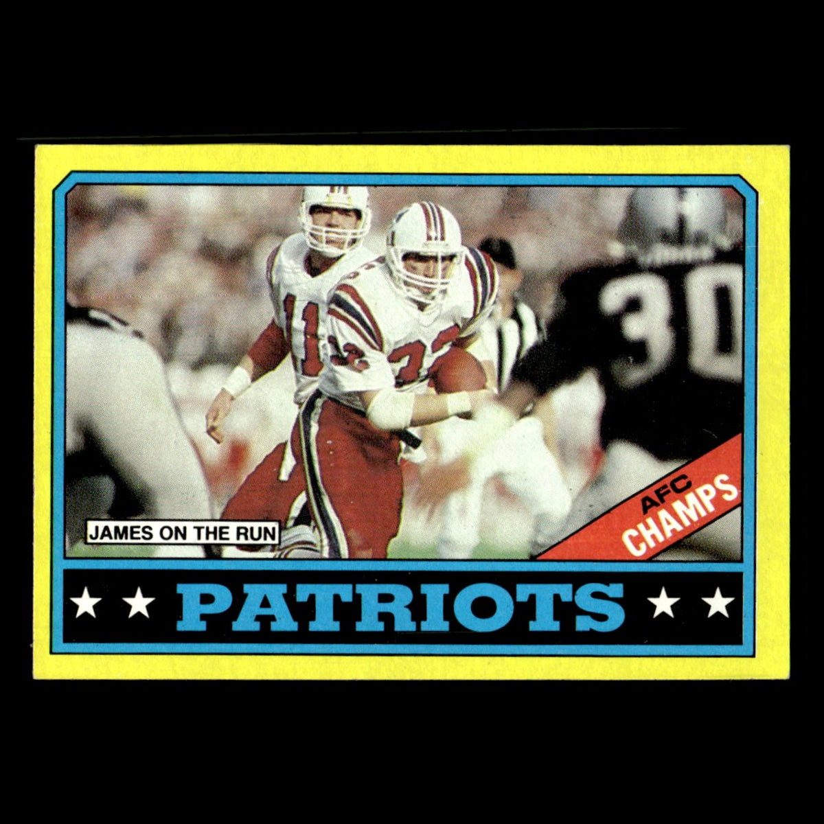 Craig James #29 1986 Topps New England Patriots Football Card NFL EX