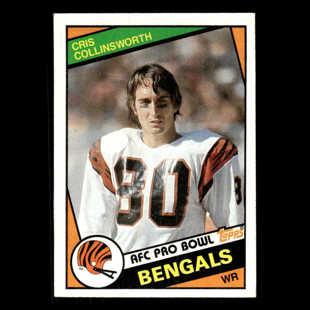 Cris Collinsworth #37 1984 Topps Cincinnati Bengals Football Card NFL EX