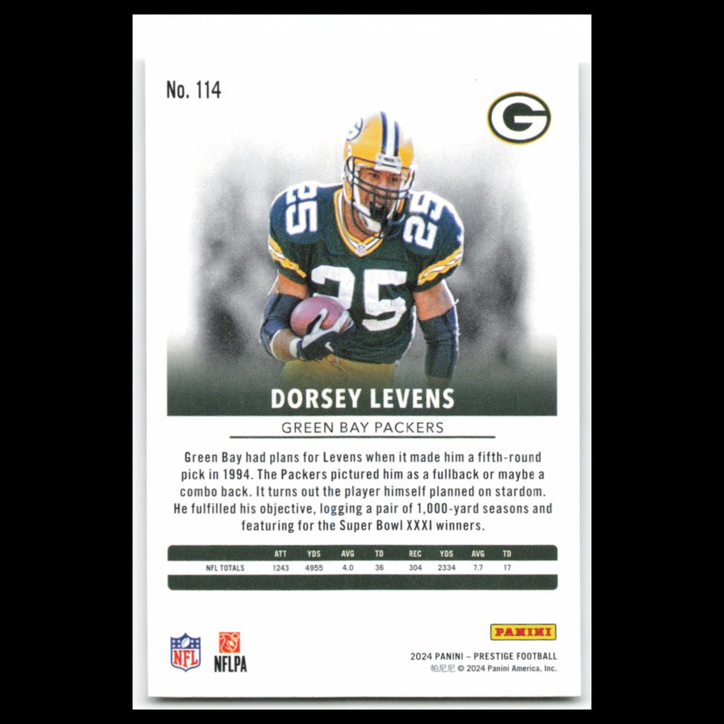 Dorsey Levens #114 2024 Panini Prestige Green Bay Packers Football Card NFL NM