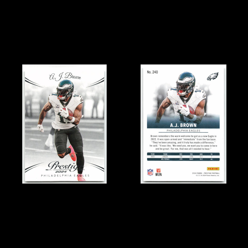 A.J. Brown #240 2024 Panini Prestige Philadelphia Eagles Football Card NFL NM