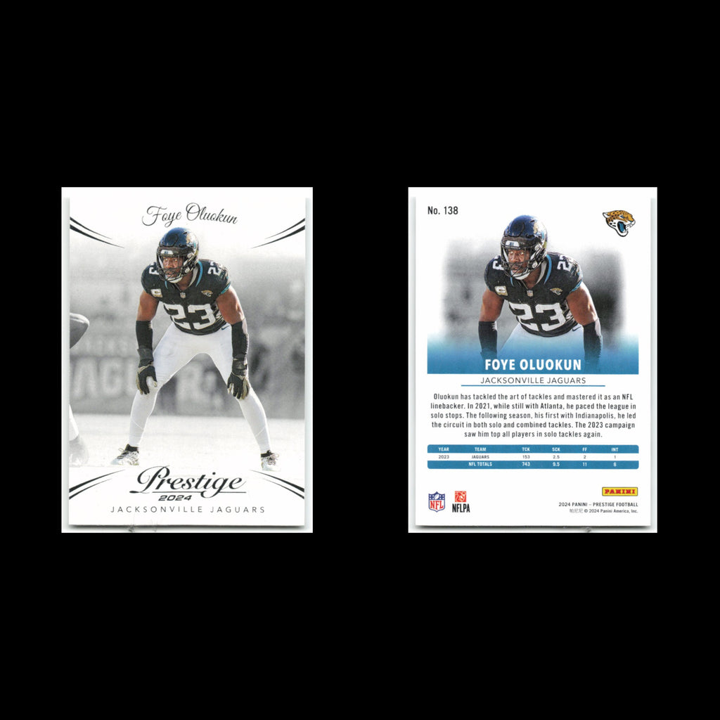 Foye Oluokun #138 2024 Panini Prestige Los Angeles Chargers Football Card NFL NM