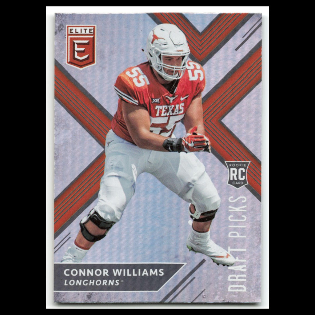 Connor Williams Rookie #141 2018 Panini Elite Draft Picks Texas Longhorns Card