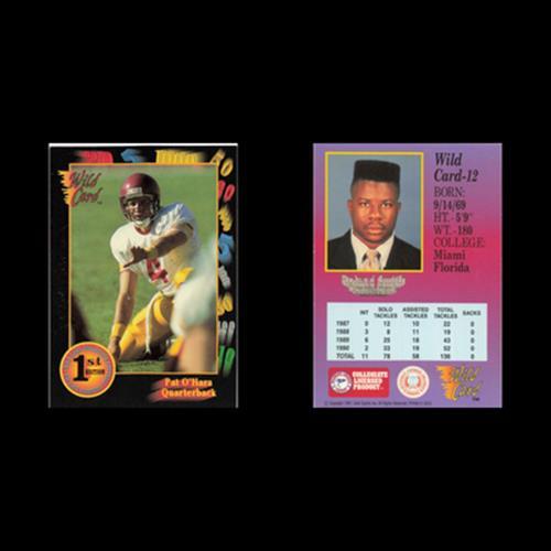 Pat OHara #13 1991 Wild Card Collegiate 1st Edition USC Trojans Football Card NM