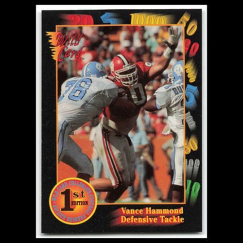 Vance Hammond #44 1991 Wild Card Collegiate 1st Edition Clemson Tigers Football