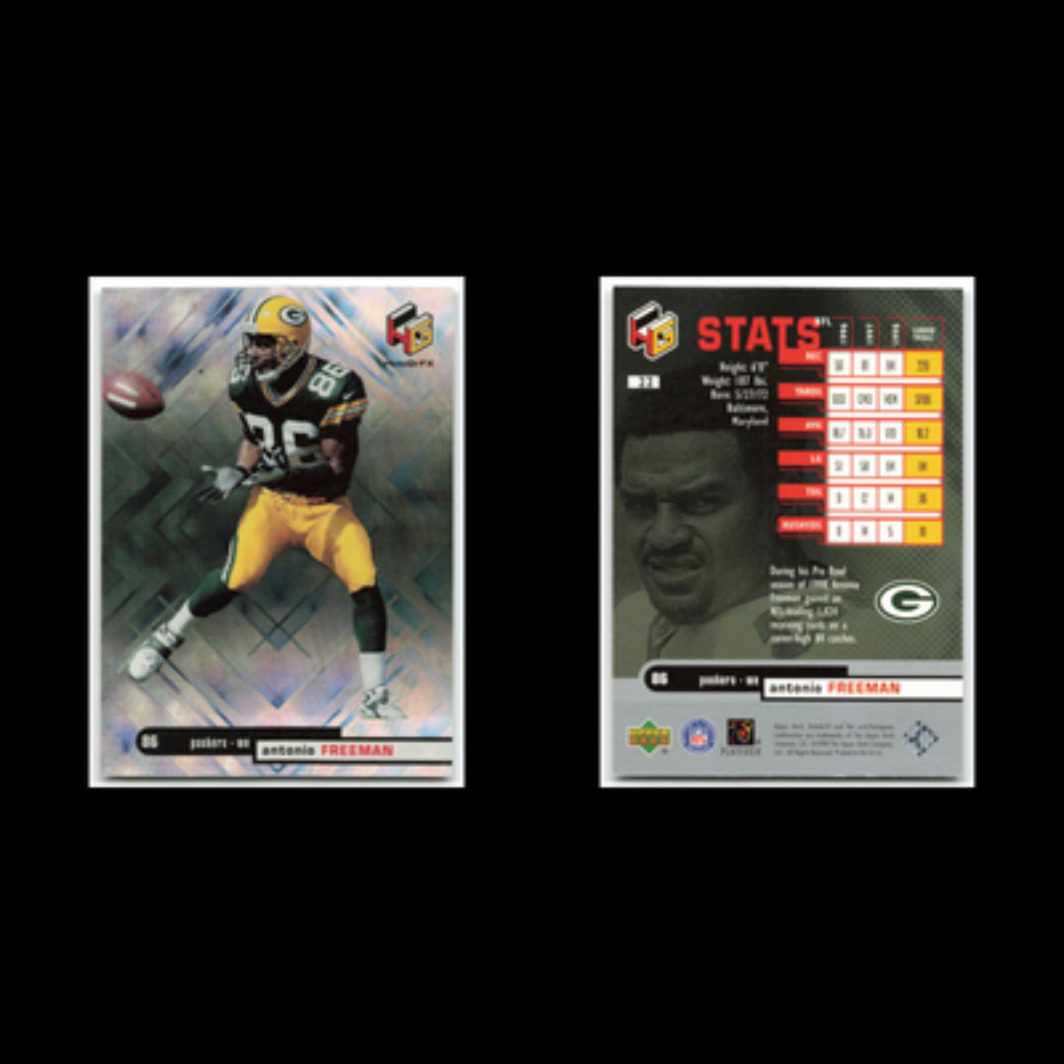 Antonio Freeman #22 1999 HoloGrFX Green Bay Packers Football Card NFL NM