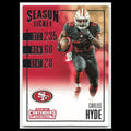 Carlos Hyde #20 2016 Panini Contenders San Francisco 49ers Football Card NFL NM