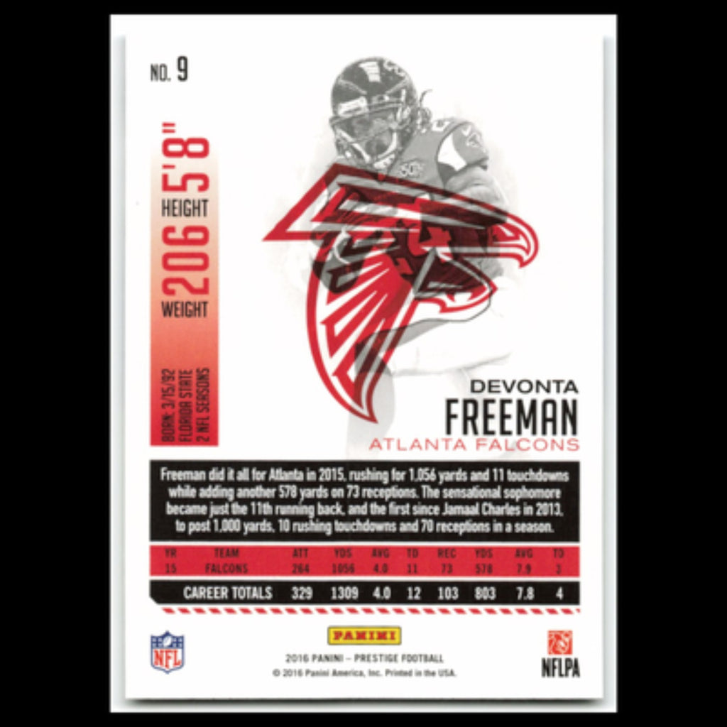 Devonta Freeman #9 2016 Panini Prestige Atlanta Falcons Football Card NFL NM