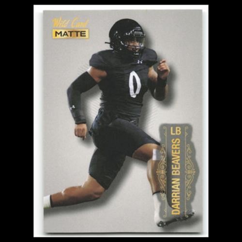 Darrian Beavers #MB-27 2022 Wild Card Matte Cincinnati Bearcats Football Card NM