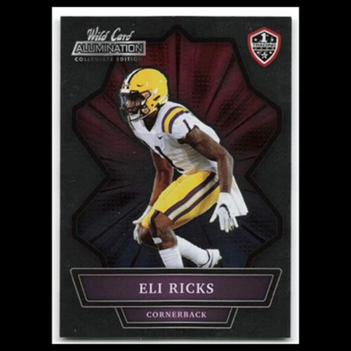 Eli Ricks #ANBC 15 2021 Wild Card Alumination Football Card NFL NM