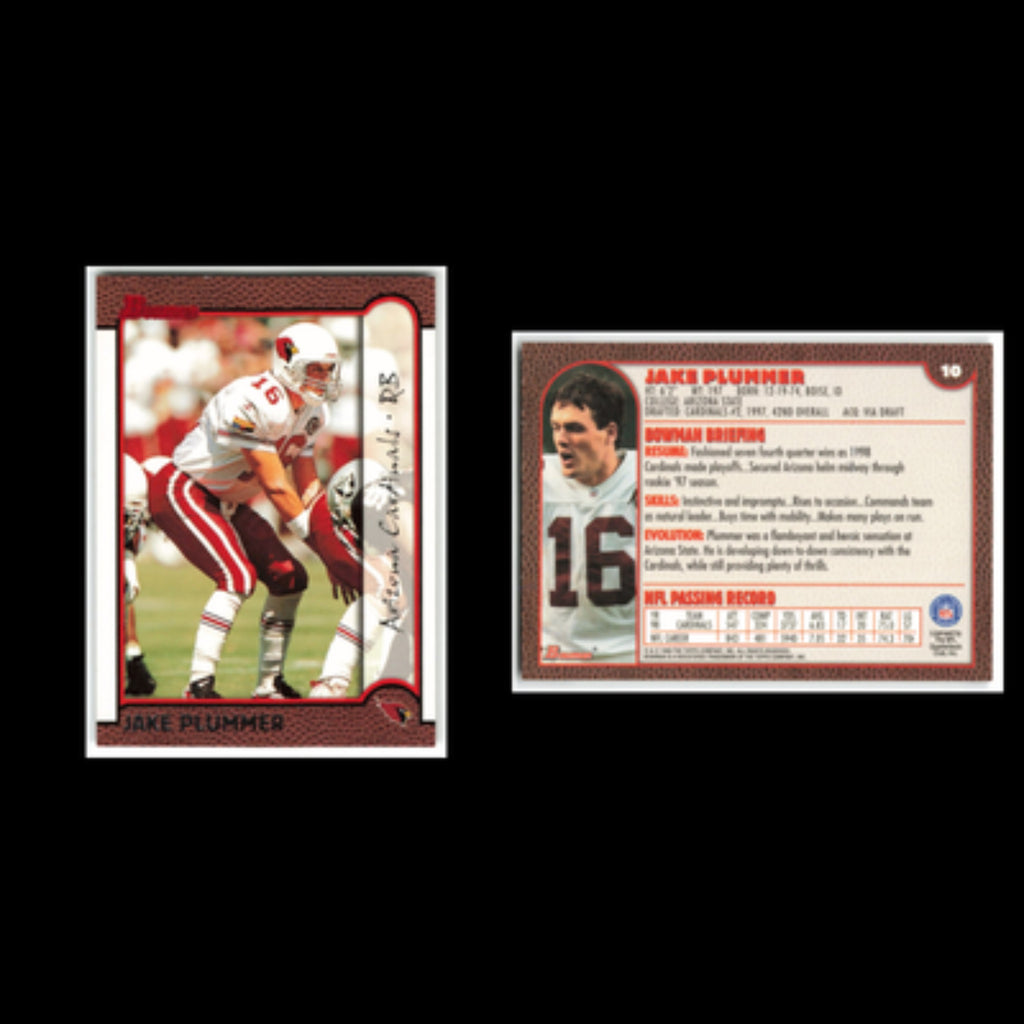 Jake Plummer #10 1999 Bowman Arizona Cardinals Football Card NFL NM
