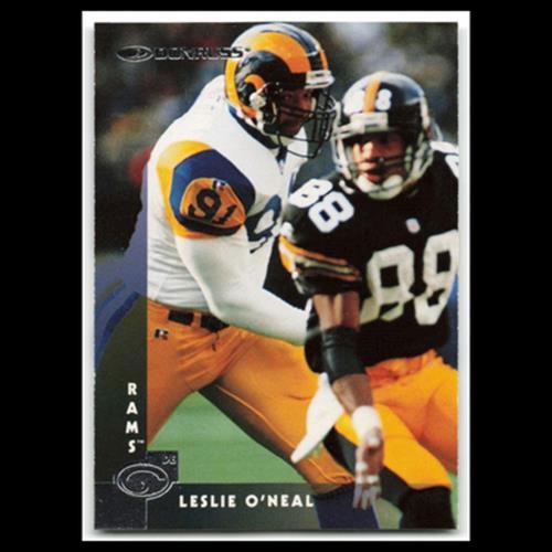 Leslie ONeal #186 1997 Donruss St. Louis Rams Football Card NFL NM