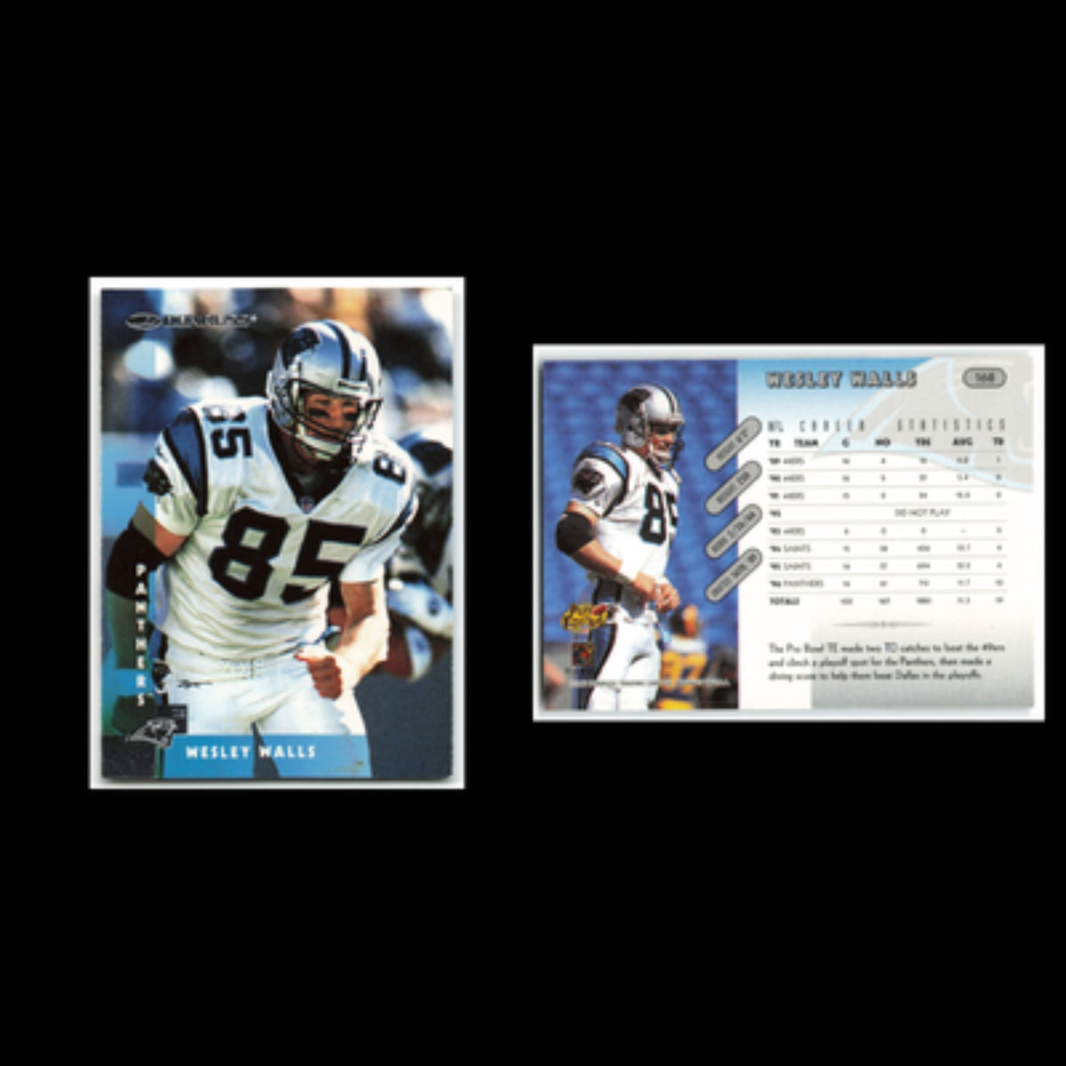 Wesley Walls #168 1997 Donruss Carolina Panthers Football Card NFL NM